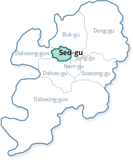 District Map of Daegu Metropolitan City